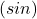 (sin)