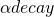 \alpha decay