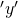 ' y '