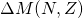 \Delta M (N, Z)}
