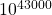 10^{43000}