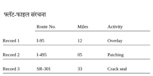 Read more about the article फ्लॅट डेटाबेस  (Flat database)